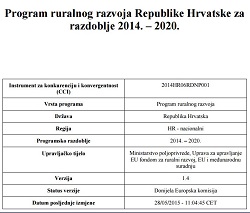 ruralni razvoj Hrvatske 2014- - 2020.