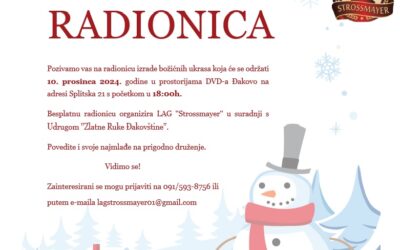 Najava događanja: RADIONICA IZRADE BOŽIĆNIH UKRASA